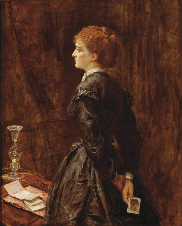 约翰·埃弗里特·米莱斯（John Everett Millais），英国人，1829–1896 年-是还是不是？油画