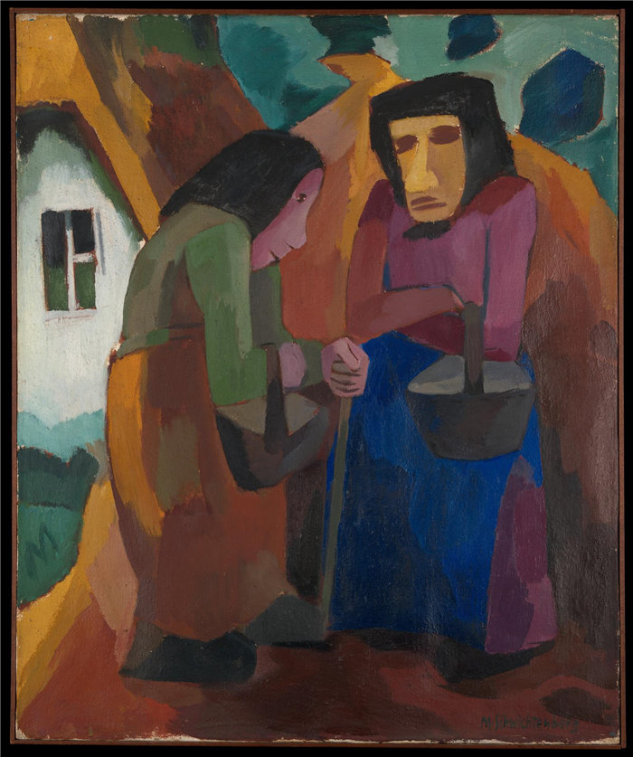 Martel Schwichtenberg, 德国人 1896–1945-女主人公油画