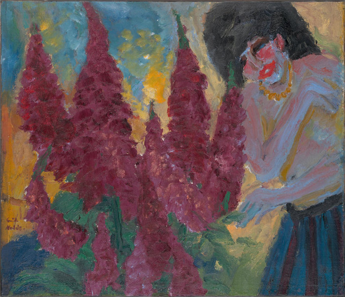 埃米尔·诺尔德（ Emil Nolde），德国人，1867–1956 年-花园的早晨