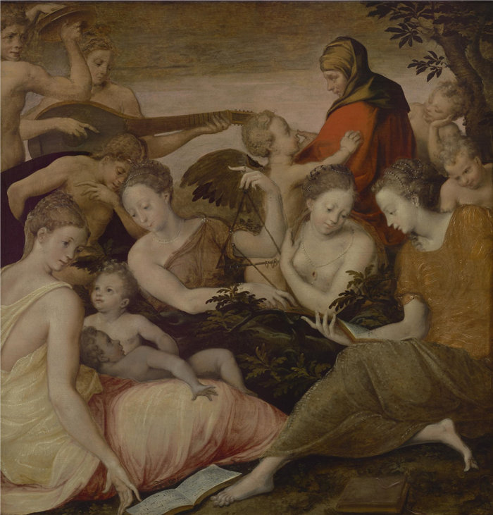 弗兰西斯科·普列马提乔(FrancescoPrimaticcio），意大利人，1504–1570 年-音乐艺术油画