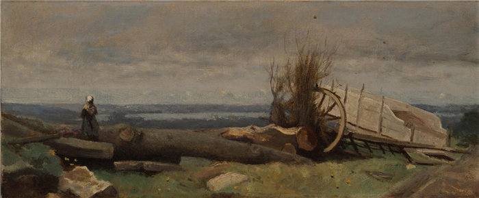 让·巴蒂斯特·卡米尔·柯罗(Jean-Baptiste-Camille Corot), 法国人, 1796–1875-拉博斯平原油画