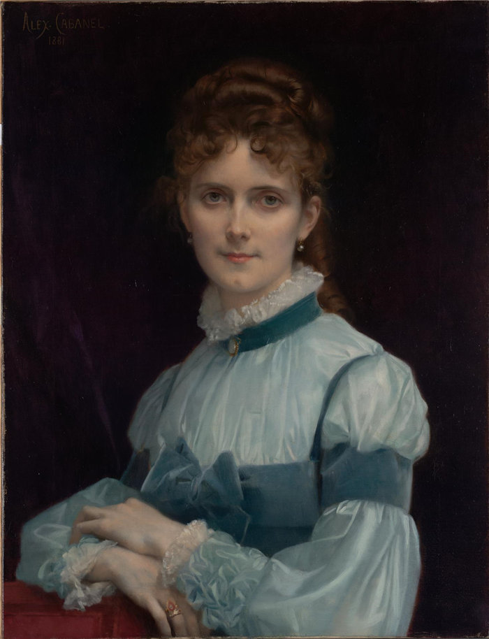 亚历山大·卡巴内尔（Alexandre Cabanel），法国人，1823–1889 年-范妮克拉普小姐的肖像