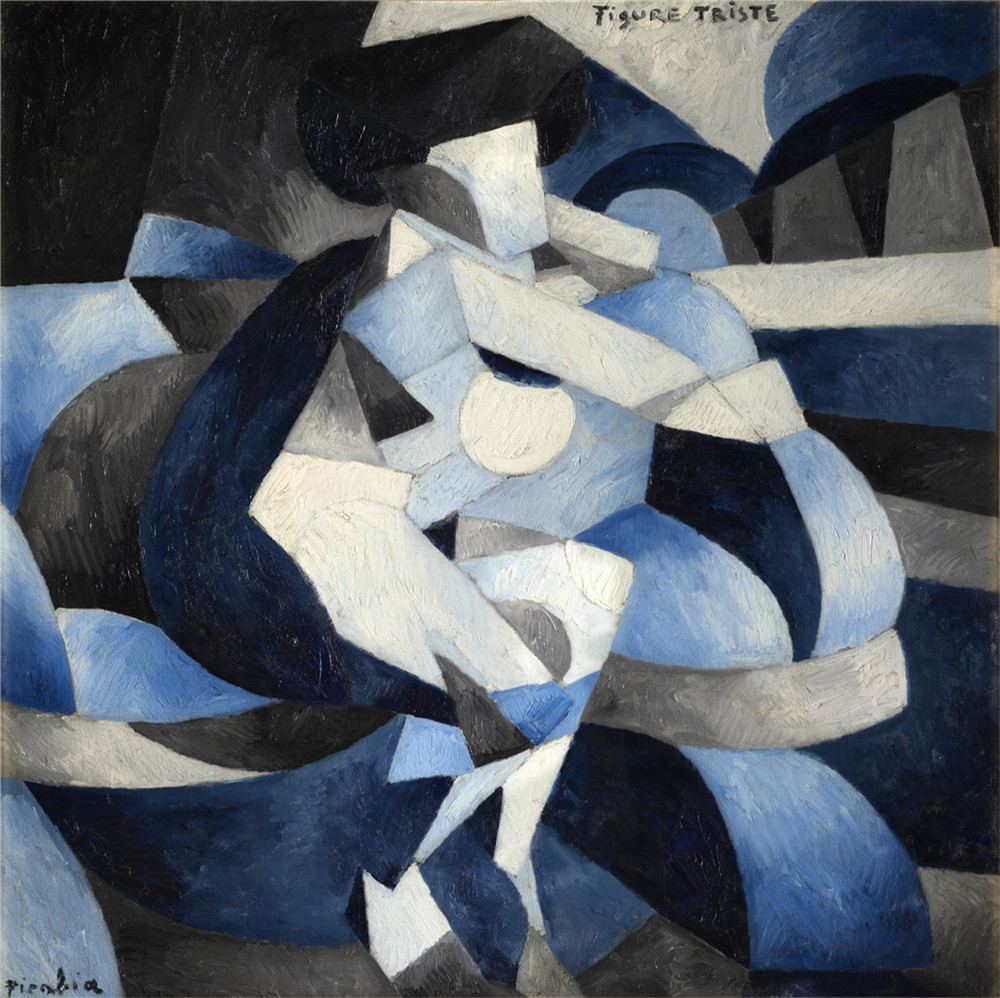弗朗西斯·皮卡比亚（Francis Picabia）-图 Triste（悲伤的面容），1912年油画 法国
