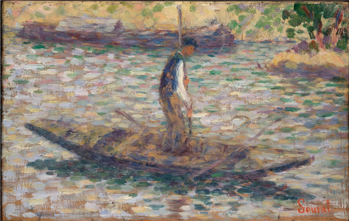乔治·苏拉特（Georges Seurat），法国人，1859–1891 年-渔夫油画