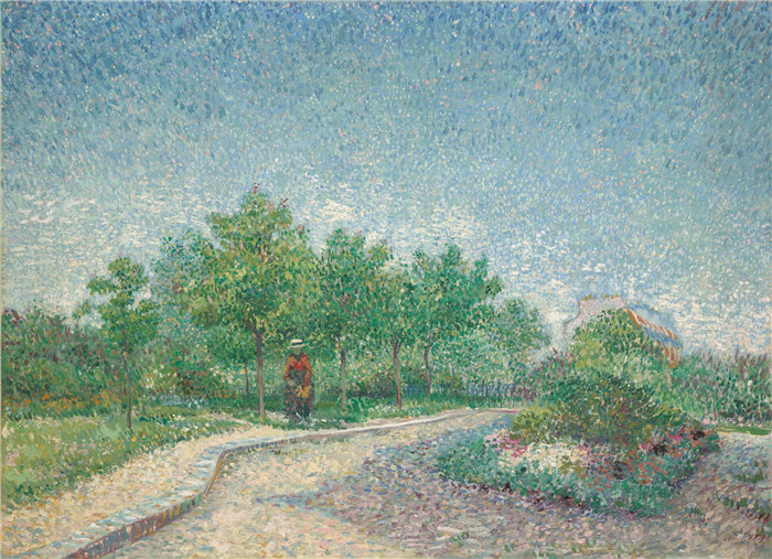 文森特·梵高(Vincent van Gogh),荷兰人,活跃于法国,1853–1890 年-巴黎圣皮埃尔广场油画