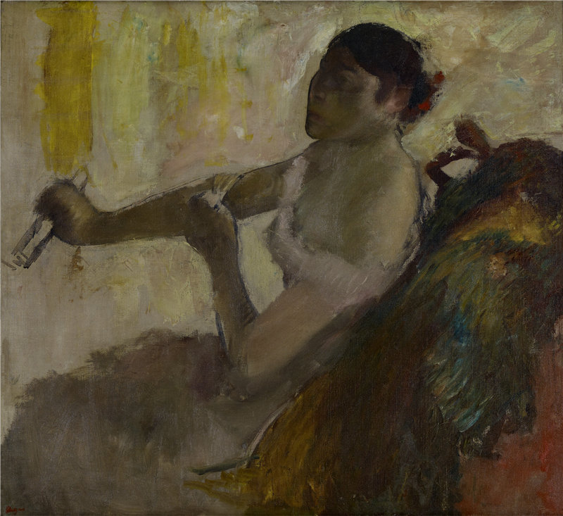 埃德加·德加（Edgar Degas）-Rose Caron 的肖像作品欣赏