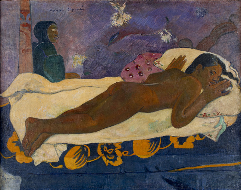 保罗·高更(Paul Gauguin)-Manaò tupapau,1892 年 法国油画