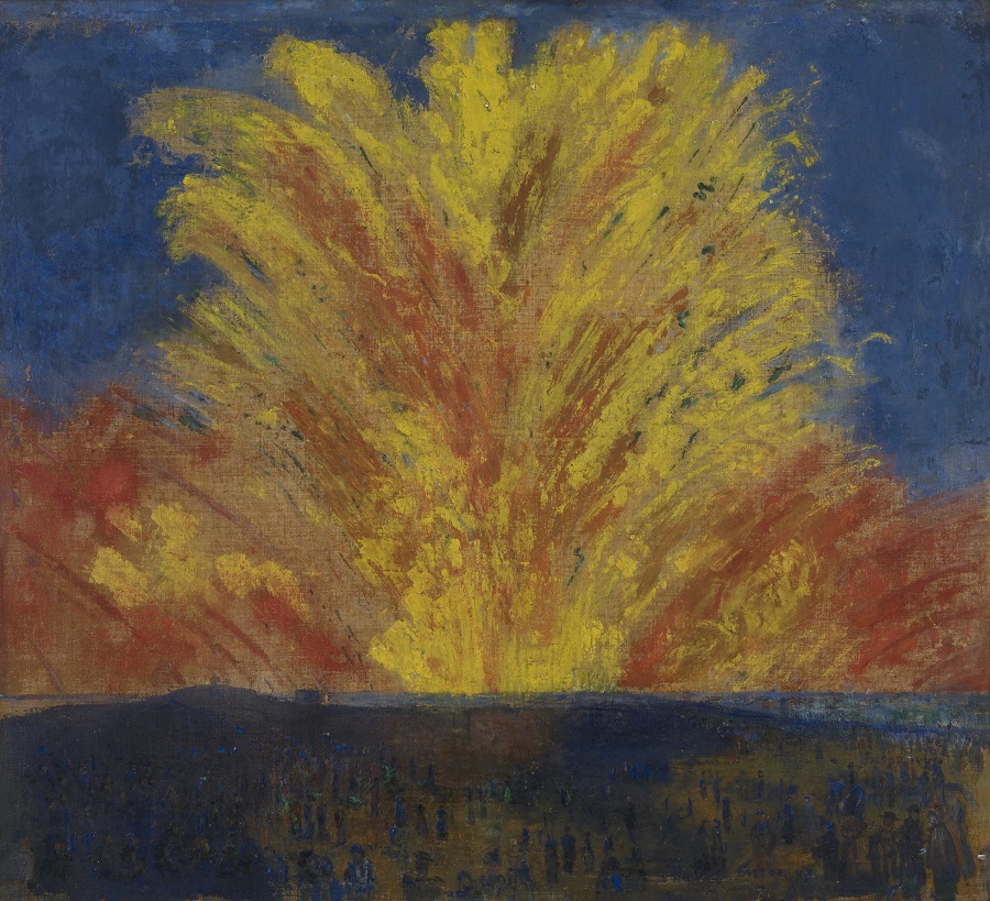 詹姆斯·恩索尔（James Ensor）-Le feu d'artifice（烟花），1887年 比利时