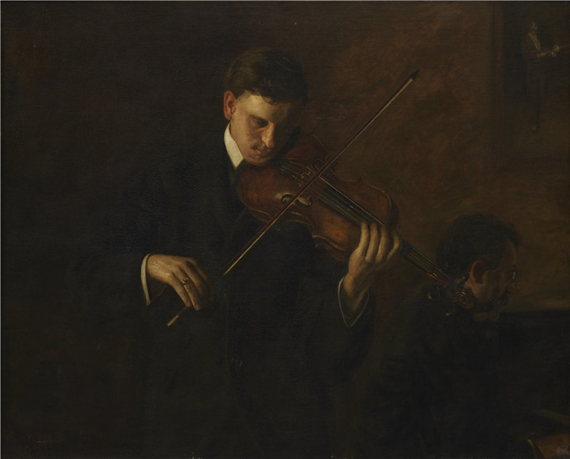 托马斯·埃金斯（Thomas Eakins）-音乐, 1904年油画 美国