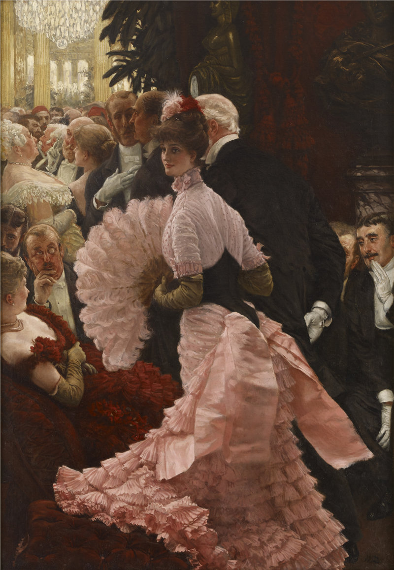 詹姆斯·天梭（James Tissot）-L'Ambitieuse（政治女性）法国油画