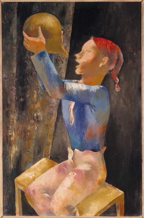 尤金·扎克（Eugène Zak）-Le jeune buveur油画 波兰