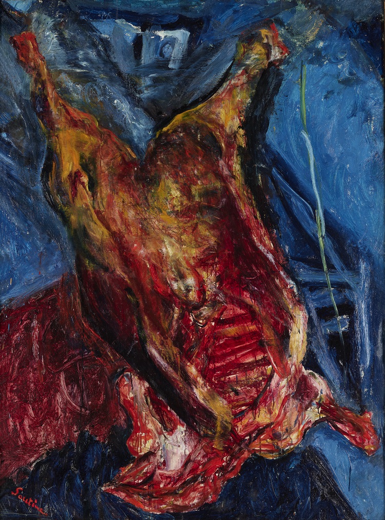 柴姆苏丁（Chaïm Soutine）-牛肉的尸体，1925年 俄罗斯油画