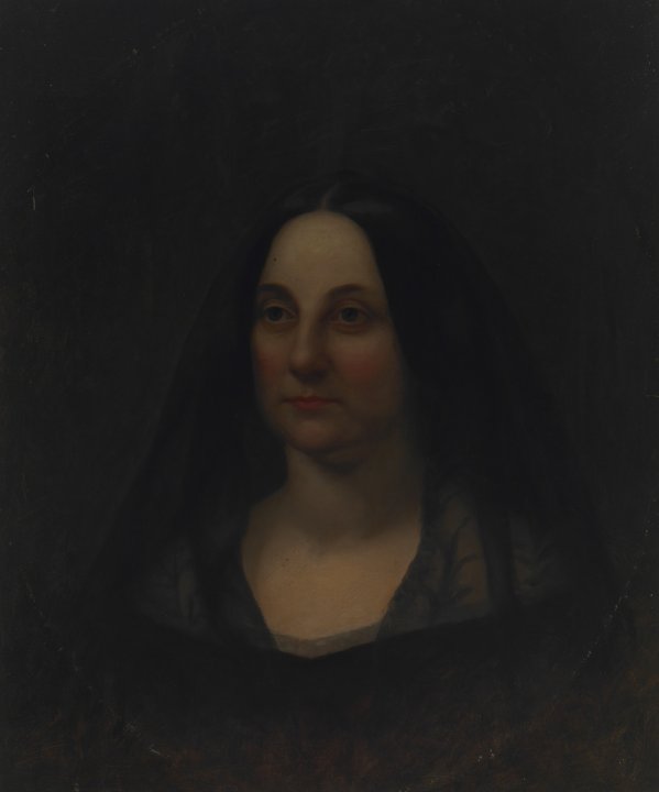 拉斯·古斯塔夫·塞尔斯泰特（Lars Gustaf Sellstedt）-米勒德菲尔莫尔夫人的肖像，1853年 美国油画