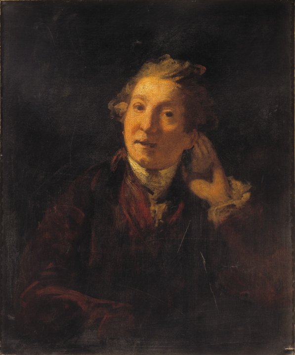 约书亚·雷诺兹（Joshua Reynolds）-聋人艺术家自画像，1775年油画