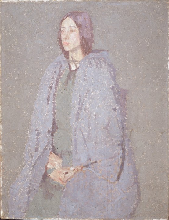 格温·约翰（Gwen John）-披风的女人，1920-1924年油画 英国