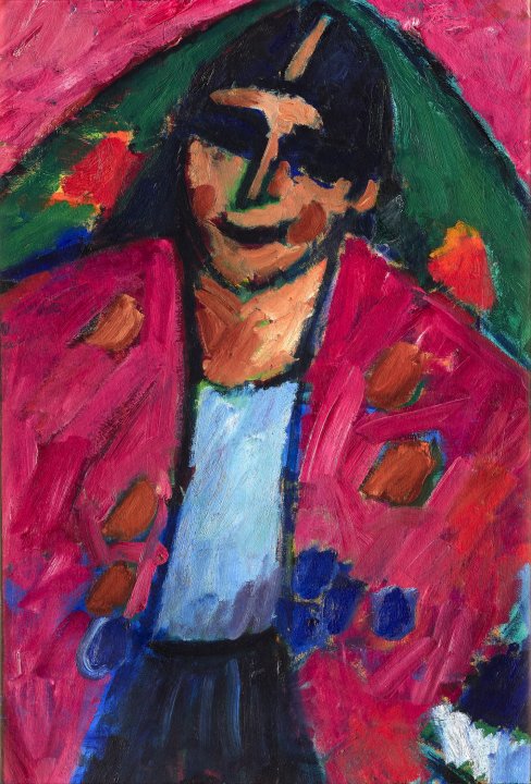 阿列克谢·贾伦斯基（Alexei Jawlensky）-Spanier (西班牙人) , 1909年油画 俄罗斯