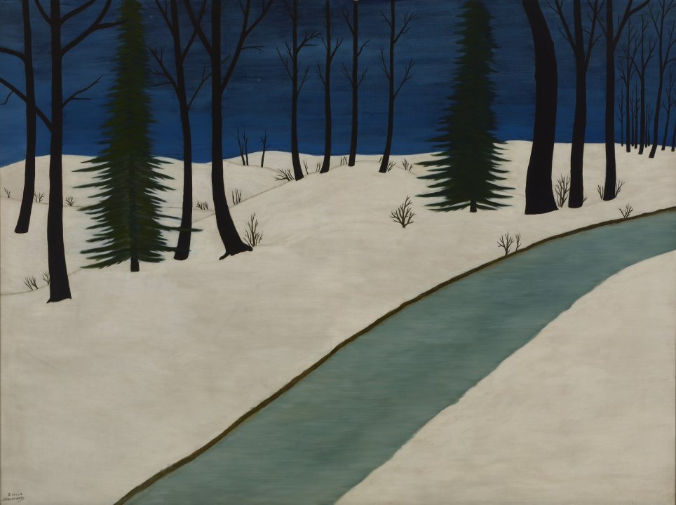 埃米尔·皮埃尔·布兰查德（Emile Pierre Branchard）-1928年冬天油画 美国
