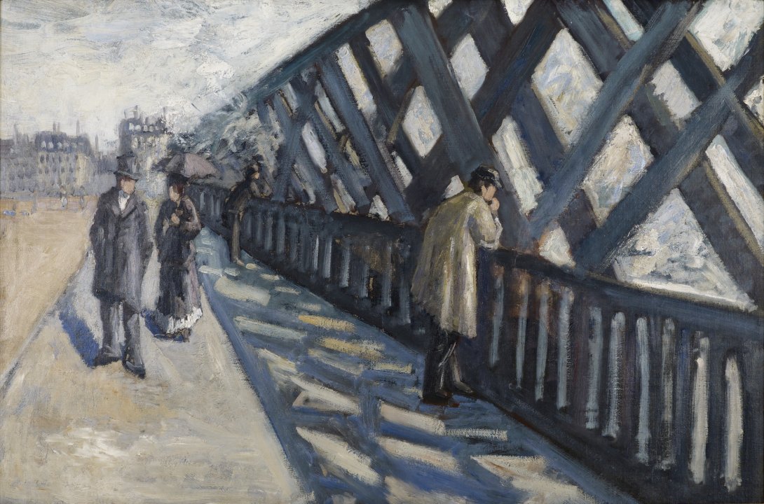 古斯塔夫·卡耶博特-欧洲桥，1876年油画 法国