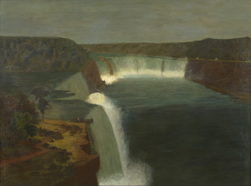 罗伯特·贝克韦尔（Robert Bakewell）-尼亚加拉大瀑布, 1847年油画 英国