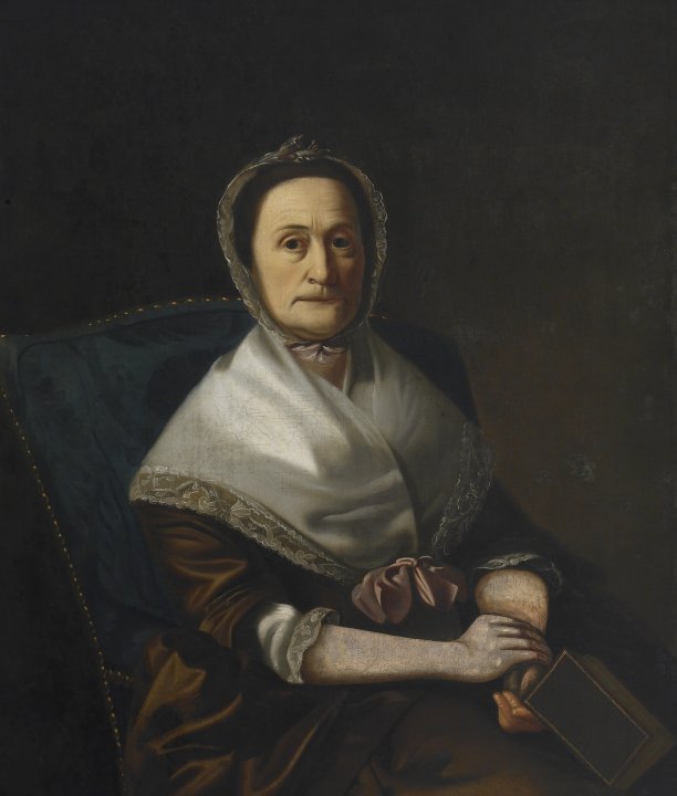 约翰·辛格尔顿·科普利（John Singleton Copley）-Ebenezer Austin 夫人的肖像， 1766年油画 美国
