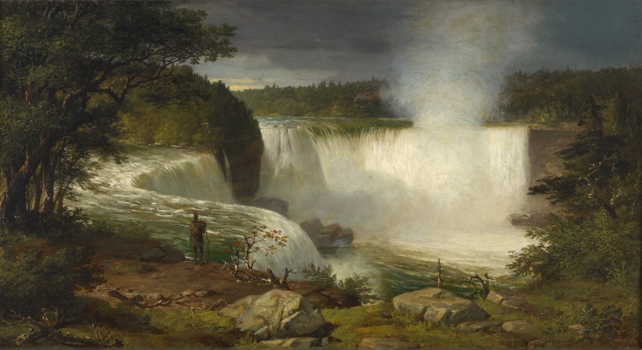 托马斯·普里查德·罗斯特（Thomas Prichard Rossiter）-尼亚加拉大瀑布，1858年油画 美国