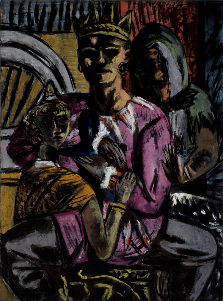 马克斯·贝克曼（Max Beckmann, German），德国人，1884–1950 年-国王油画