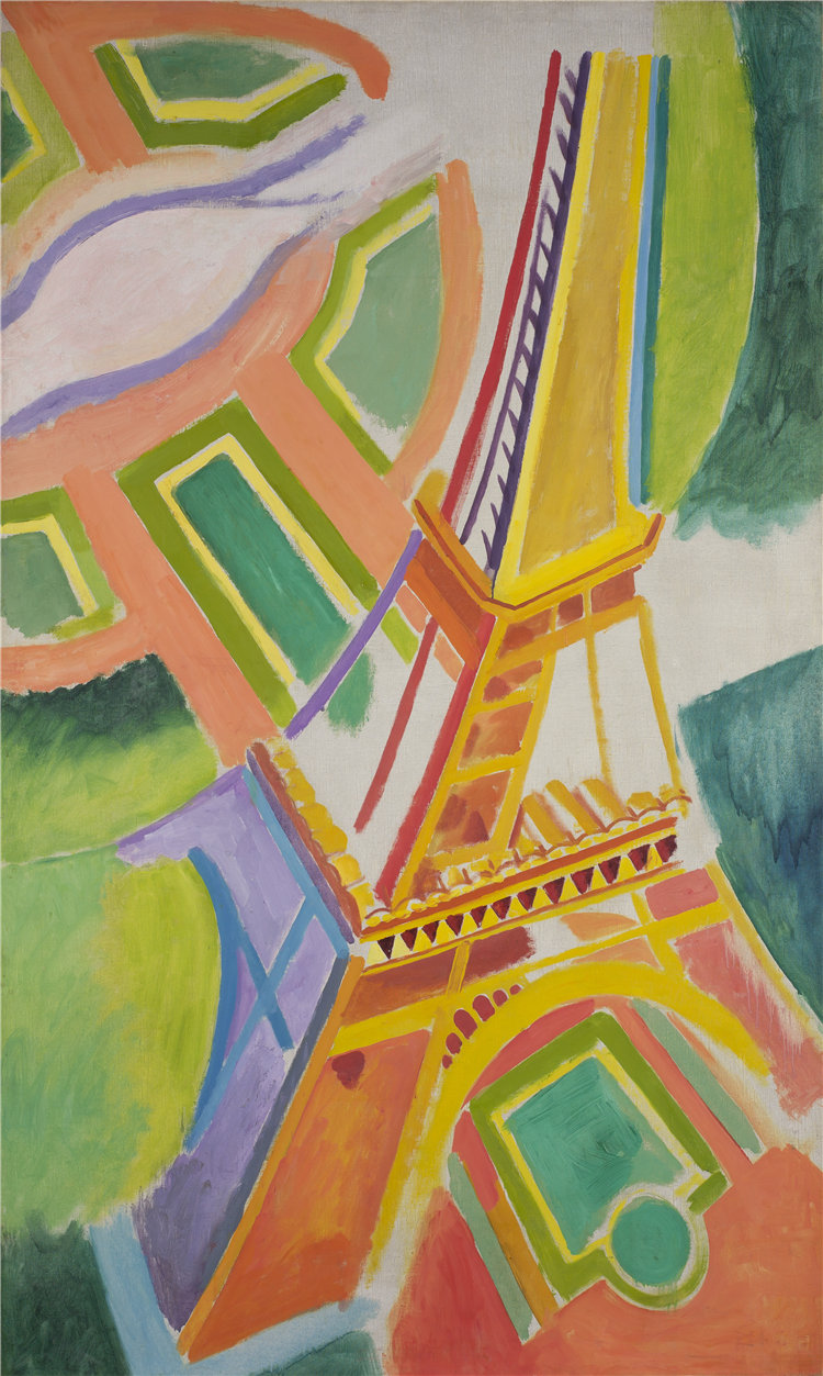 罗伯特·德劳内(Robert Delaunay),法国人,1885–1941 年-埃菲尔铁塔