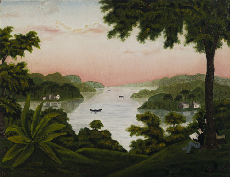 海伦·玛蒂尔达·金曼（Helen Matilda Kingman），美国人，1830–1912 年-景观油画