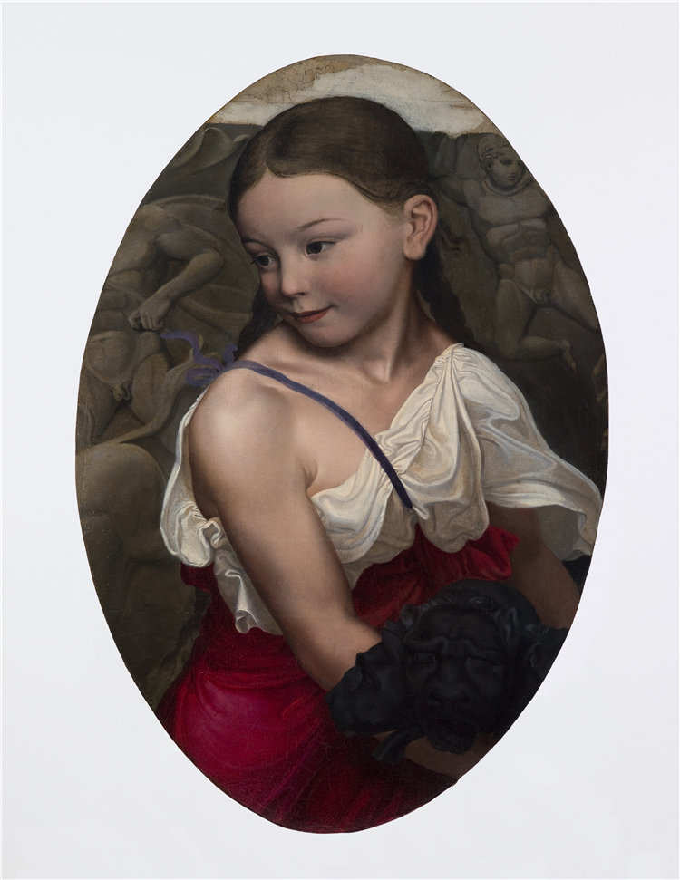 卡尔·弗里德里希·辛克尔（Karl Friedrich Schinkel），德国人，1781–1841 年-艺术家女儿苏珊的肖像油画