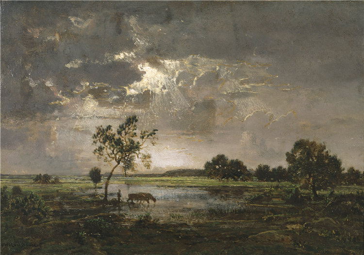 西奥多·卢梭（Théodore Rousseau），法国人，1812–1867 年-景观油画
