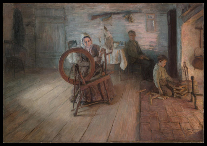 亨利·奥萨瓦·坦纳 (Henry Ossawa Tanner),美国人,1859–1937 年-心火中旋转油画
