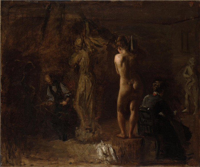 托马斯·埃金斯 (Thomas Eakins),美国人,1844–1916 年-威廉拉什雕刻 1876年油画