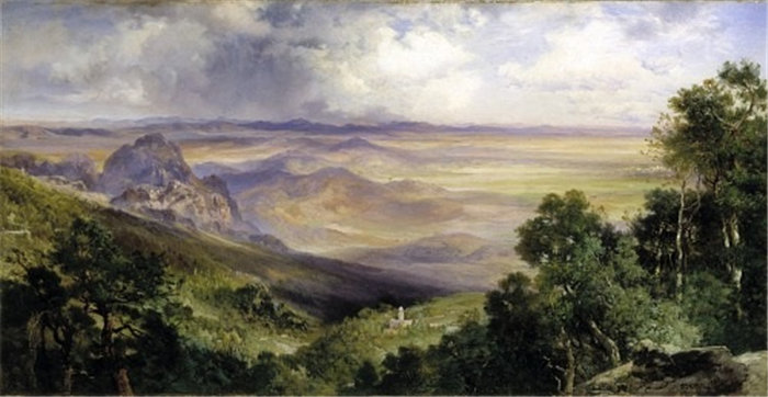托马斯·莫兰 (Thomas Moran)-库埃纳瓦卡谷油画