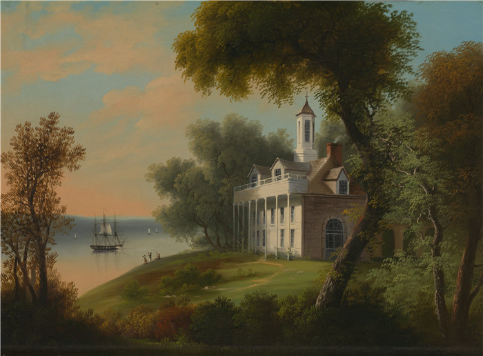 弗朗西斯·玛丽·珍妮·米拉德(Frances Mary Jennie Bellows Millard)-弗农山油画 美国