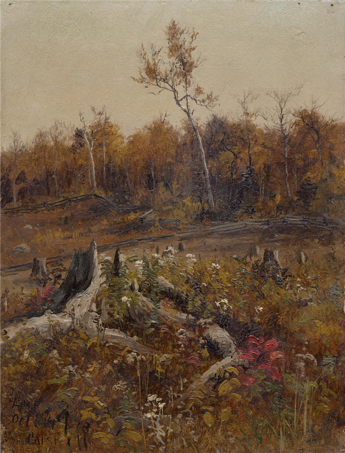 洛克伍德·德·福雷斯特(Lockwood de Forest),美国人,1850–1932 年-景观油画