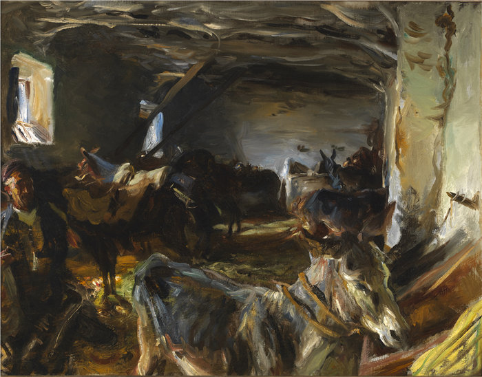 约翰·辛格·萨金特 (John Singer Sargent)-在昆卡稳定油画