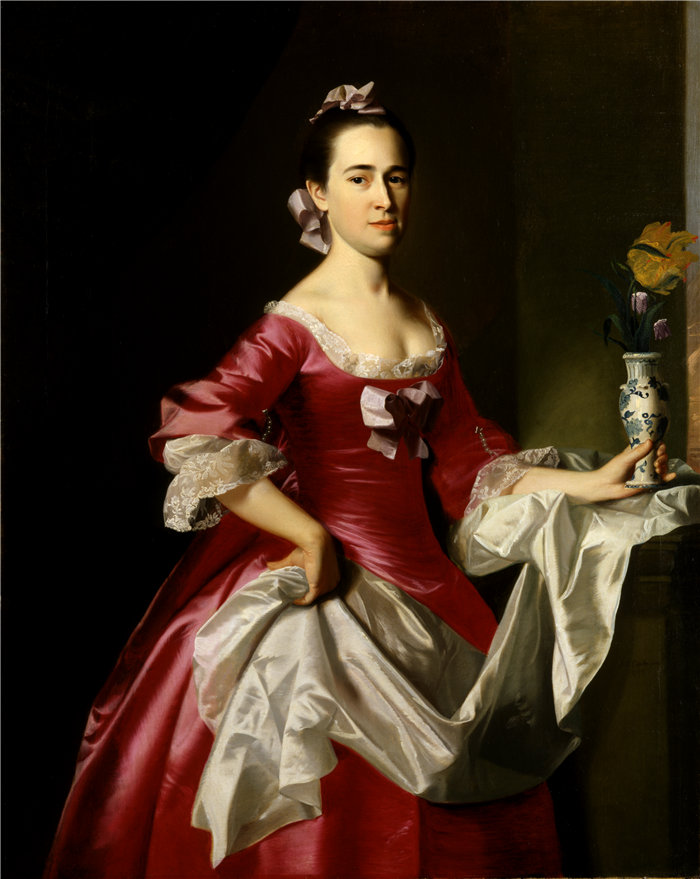 约翰·辛格尔顿·科普利 (John Singleton Copley)-乔治·沃森夫人油画 美国