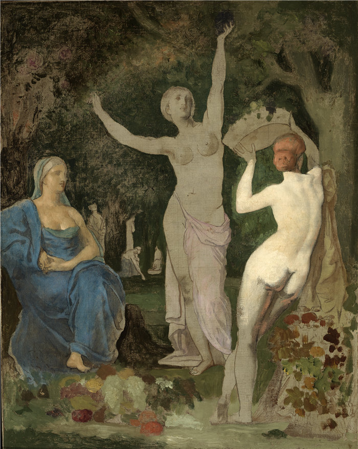 彼埃·毕维·德·夏凡纳(Pierre Cecile Puvis de Chavannes），法国人-自动驾驶油画