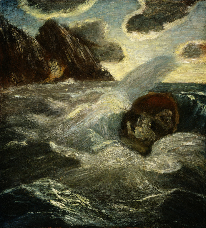 阿尔伯特·平克汉姆·莱德(Albert Pinkham Ryder)-乌林勋爵的女儿油画 美国