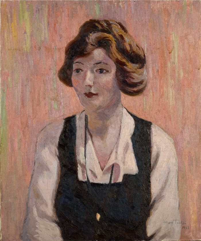 艾伦·塔克 (Allen Tucker)-珍珠油画 美国