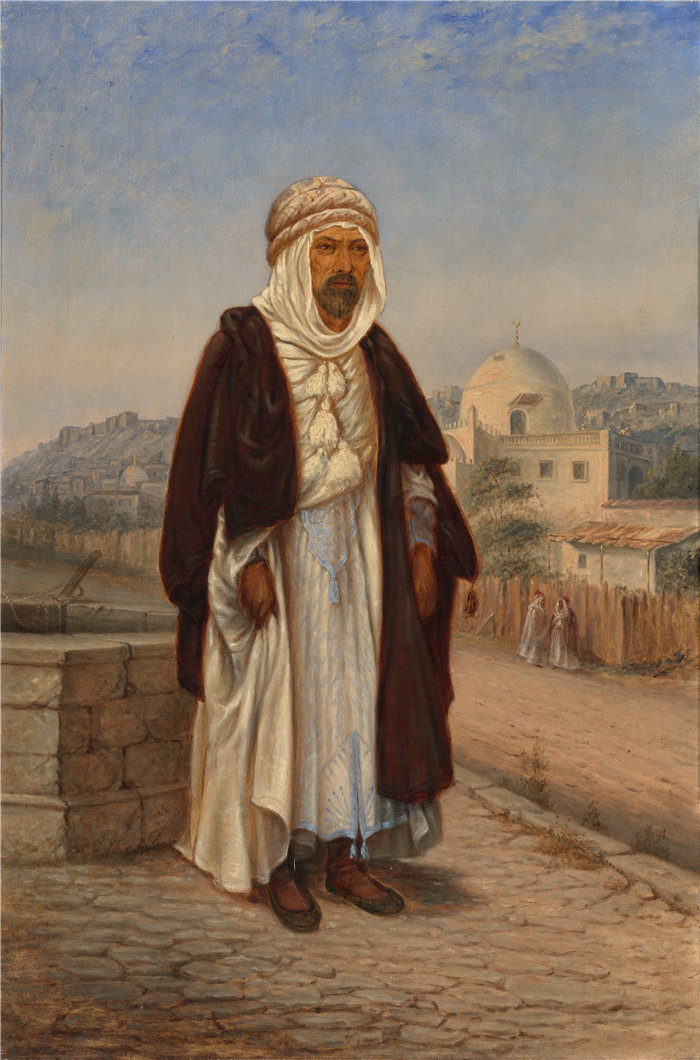 安东尼奥·芝诺·辛德勒（Antonion Zeno Shindler）- Kabyle 阿尔及利亚人油画 美国
