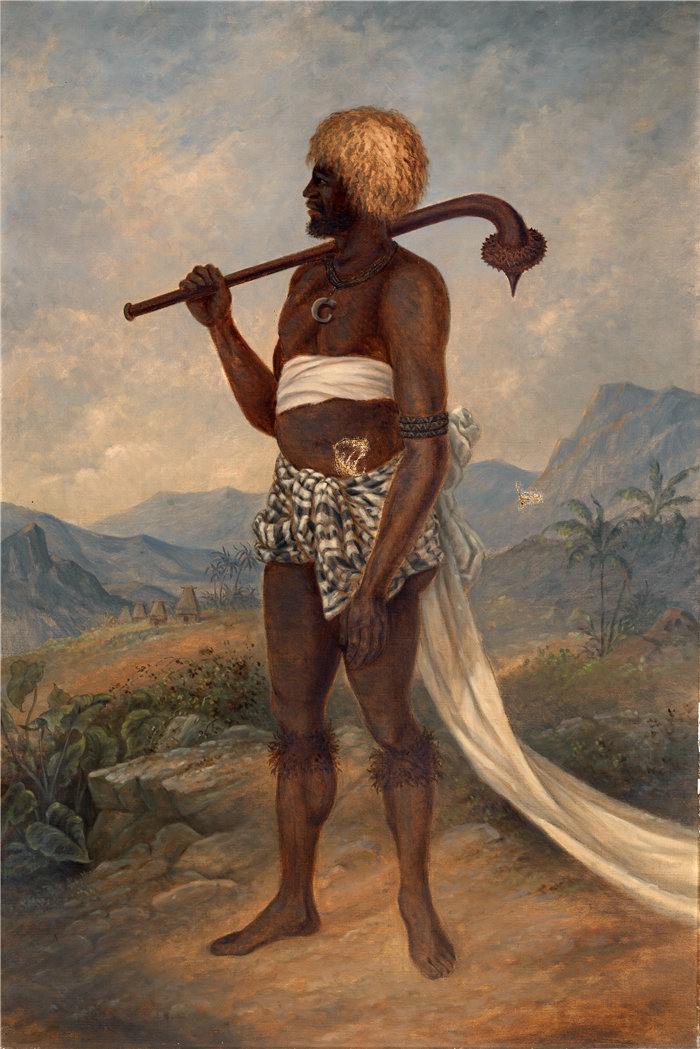 安东尼奥·芝诺·辛德勒（Antonion Zeno Shindler）-斐济人油画 美国