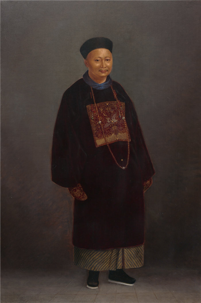 安东尼奥·芝诺·辛德勒（Antonion Zeno Shindler）-清朝人油画 美国