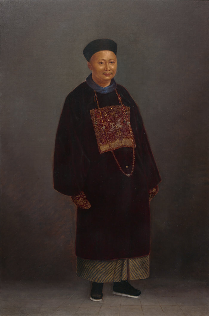 安东尼奥·芝诺·辛德勒(Antonion Zeno Shindler)-清朝人油画 美国