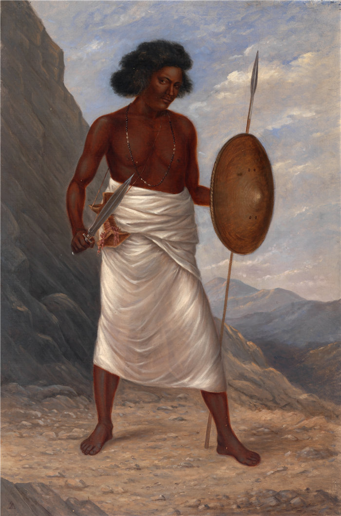 安东尼奥·芝诺·辛德勒（Antonion Zeno Shindler）-索马里人油画 美国