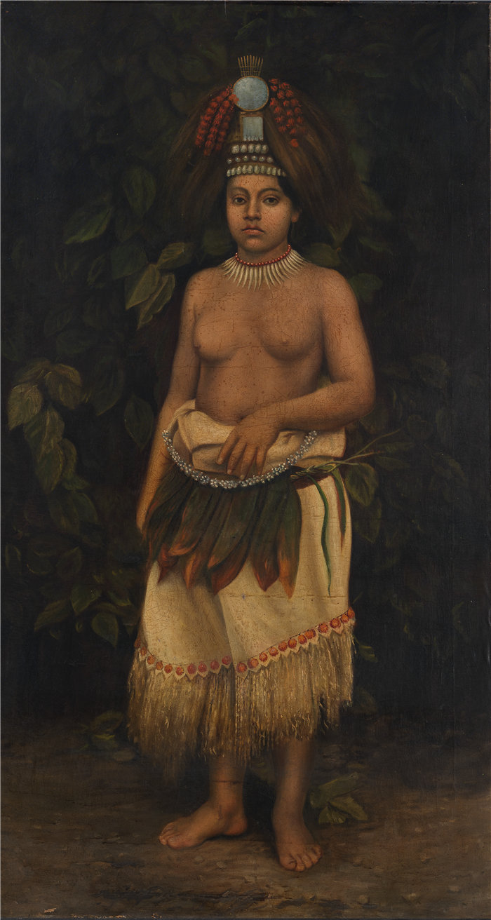 安东尼奥·芝诺·辛德勒(Antonion Zeno Shindler)-萨摩亚女人油画 美国