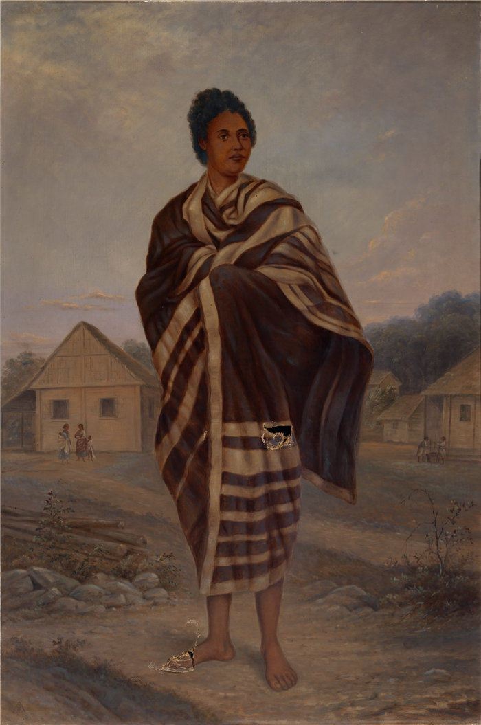 安东尼奥·芝诺·辛德勒（Antonion Zeno Shindler）-马达加斯加女人油画 美国