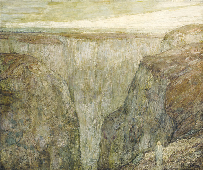 亨利·奥萨瓦·坦纳 (Henry Ossawa Tanner)-《好牧人（摩洛哥阿特拉斯山脉）》油画 美国