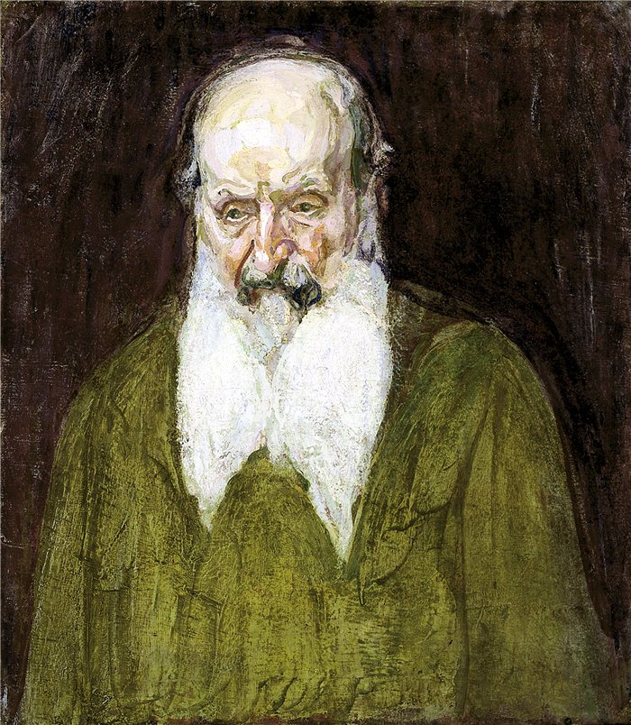 亨利·奥萨瓦·坦纳 (Henry Ossawa Tanner)-《巴勒斯坦犹太人的首领》油画 美国