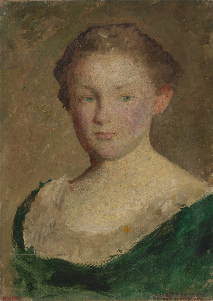 George de Forest Brush-《南希》油画 美国